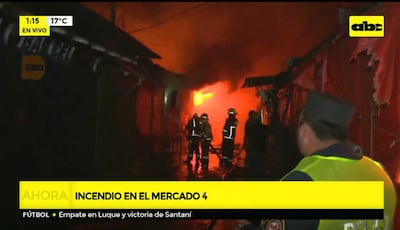 Un incendio volvió a afectar a una parte del Mercado 4 este miércoles.