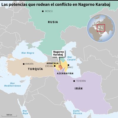 LAS POTENCIAS QUE RODEAN EL CONFLICTO EN NAGORNO KARABAJ