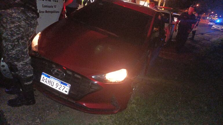 Vehículo abandonado en la zona de Luque.