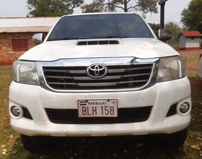 La camioneta quedó incautada por orden del fiscal Demetrio Bareiro.