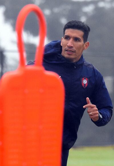 Marcos Cáceres se hizo ver ayer en el equipo.