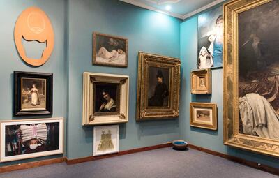 Exposición “Contrapuntos. Una intervención a dos tiempos”, en una fotografía tomada por Javier Medina Verdolini.