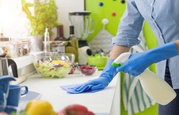 Mantenga la limpieza. Lave y desinfecte todas las superficies, utensilios y equipos usados en la preparación de alimentos.