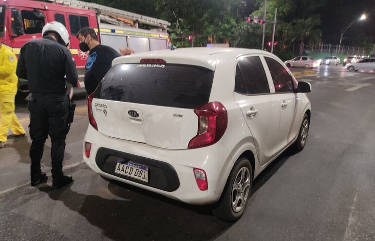 Vehículos involucrados en el choque.