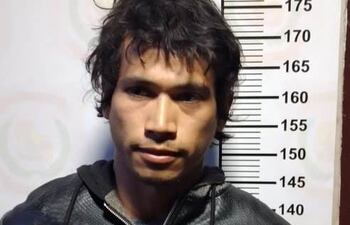 Aldo Adrián Alcaraz Duarte, detenido.