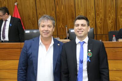 Juramento en Diputados de José Santa María, suplente de Eri Valdez.