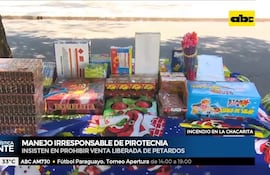 Los vendedores informales que comercialicen a menores los explosivos y fuegos artificiales, perderán sus mercaderías.