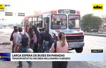 Video: Larga espera de buses en paradas