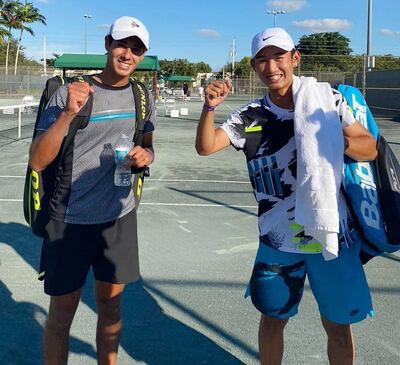 El paraguayo Daniel Vallejo (izq.) es el sembrado 1 del torneo y tiene bye en primera ronda, como top 100 del ranking ITF Júnior.