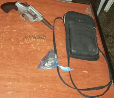 Evidencias incautadas en la detención de Inocencio Antonio Mancuello Jara.