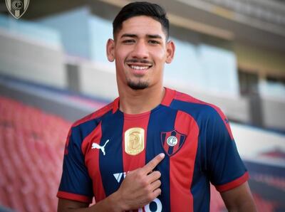 Aldo Agustín Maíz Gill, con la casaca azulgrana en la Olla.