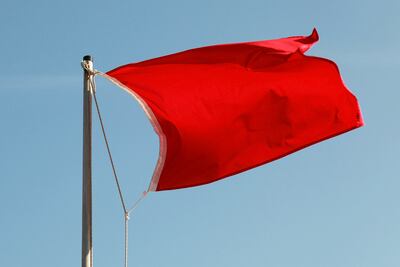 Bandera roja.
