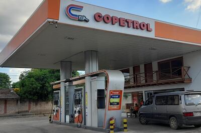 La estación de servicio asaltada en la mañana de hoy.