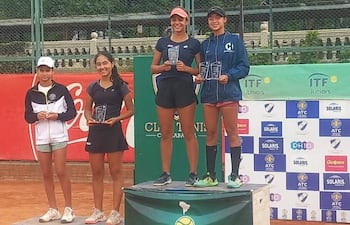 La paraguaya Catalina Delmás y la venezolana Sabrina Balderrama, campeonas en dobles del Patuju Junior Open.