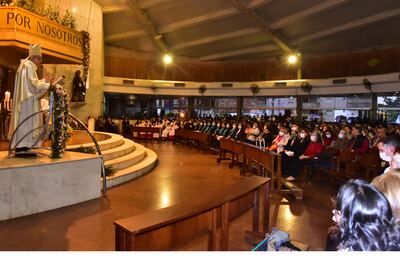 Durante su homilía, Valenzuela condenó el sicariato y la corrupción que reina en el país.