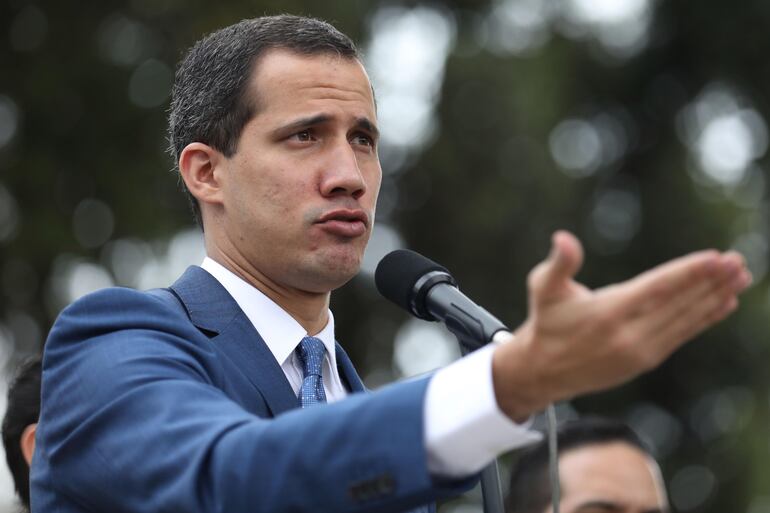 El jefe de la Asamblea Nacional de Venezuela, Juan Guaidó.