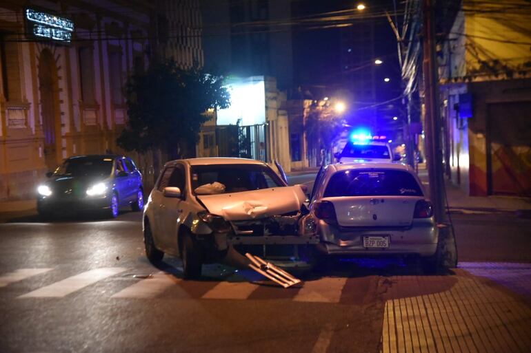 Accidente de tránsito en la calle Oliva y Juan E. Oleary.