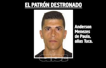 Anderson Menezes de Paula, alias Tuca, destronado antes de tomar su trono en la frontera seca.