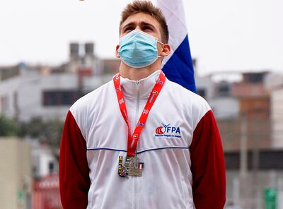 El lanzador Lars Flaming se colgó la medalla de plata.