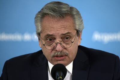 Alberto Fernández, presidente de Argentina.