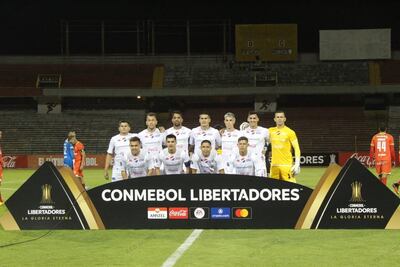 Equipo titular de Nacional ante el Huancayo