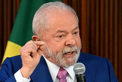 Luiz Inácio Lula da Silva, presidente de Brasil.