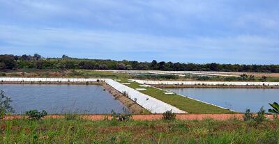La planta de tratamiento del alcantarillado sanitario de San Juan Bautista, Misiones. La obra había quedado paralizada, pero MOPC anunció que proseguirán con relevamiento de datos.