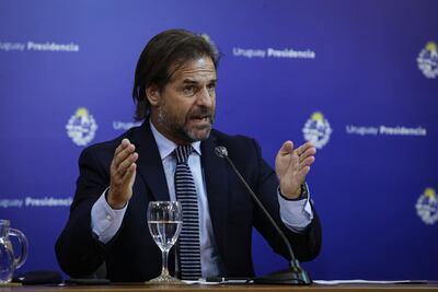 El presidente de Uruguay, Luis Lacalle Pou.