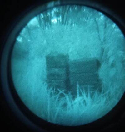 Carga que fue encontrada entre la maleza, a orillas del lago de Itaipú, anoche.