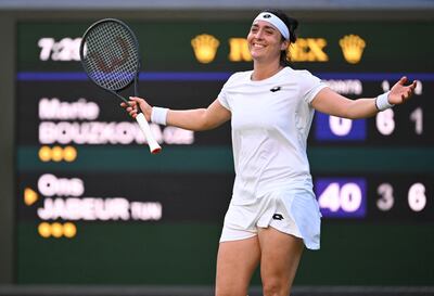 La tunecina Ons Jabeur se instaló en semifinales en Londres.