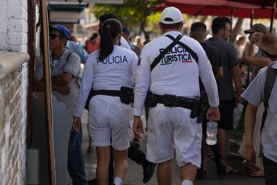 Policía turística en México.