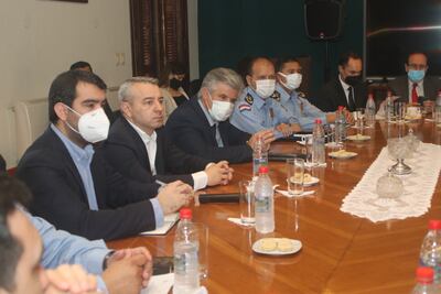 Las autoridades del Poder Ejecutivo durante el anuncio de la integración de la mesa interinstitucional para abordar problemática en barrio San Francisco.