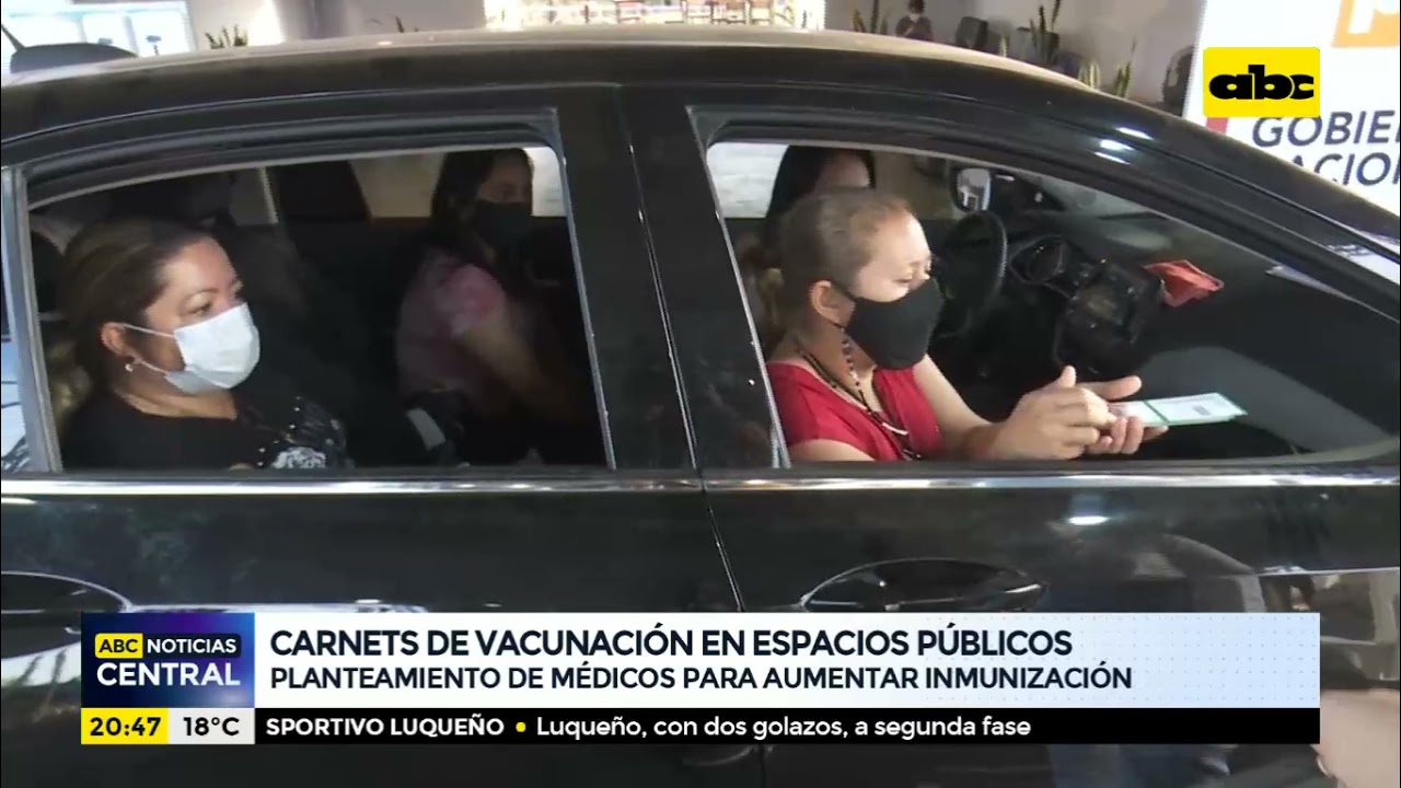 Carnets de vacunación en espacios públicos