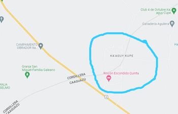 El lugar señalado corresponde a la zona donde no se pudo realizar el Censo por la disputa territorial entre dos distritos.