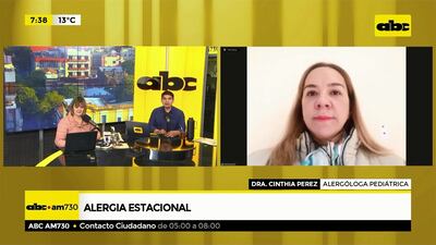 Dra. Cinthia Pérez, alergóloga pediátrica.