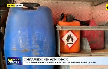 Cortafuegos en Alto Chaco