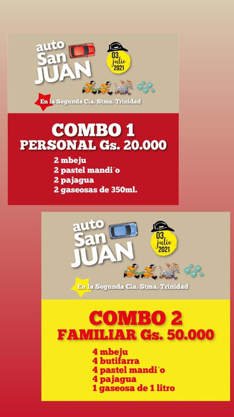 San Juan organizado por los Bomberos de Trinidad.