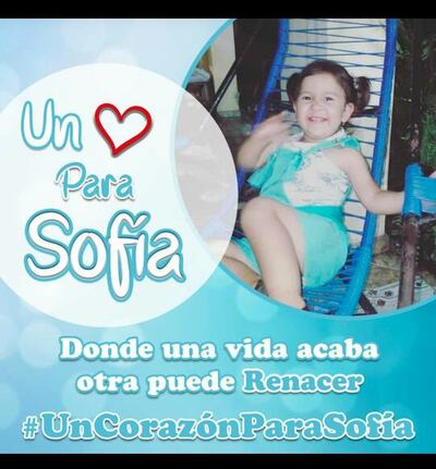 Sofía Abigail Insfran Galeano necesita un trasplante de corazón.