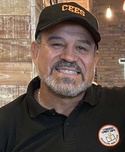 Rogelio Wilfrido Delgado Casco (60 años), presidente del gremio de futbolistas.