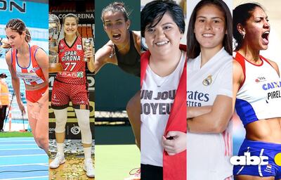 Atletas paraguayas - Fotos de archivo.