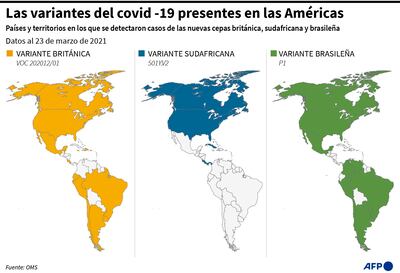 LAS VARIANTES DEL COVID-19 PRESENTES EN LAS AMÉRICAS