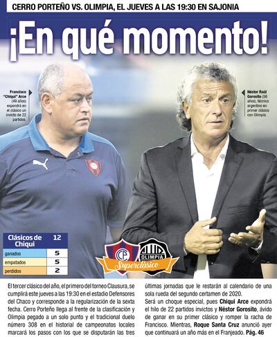 ¡En qué momento!