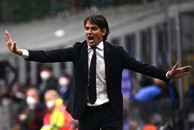 Simone Inzaghi, entrenador del Inter de Milán.