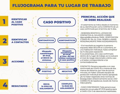 El Ministerio de Salud también presentó el protocolo a ser utilizado en el ámbito laboral ante casos covid.