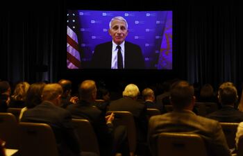 El Dr. Anthony Fauci en una conferencia.