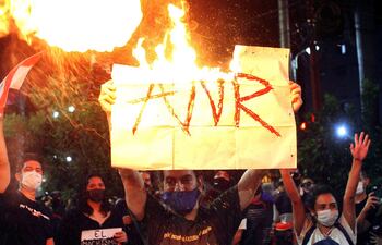 Fotografía de Darikson Reyes que la Municipalidad de Asunción pidió al Ojo Salvaje de manera telefónica que se excluyera de la muestra por el Día de los Derechos Humanos.