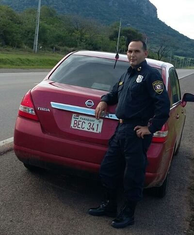 Suboficial Crispín Brizuela, a quien los ideólogos del asalto pidieron "cobertura policial".