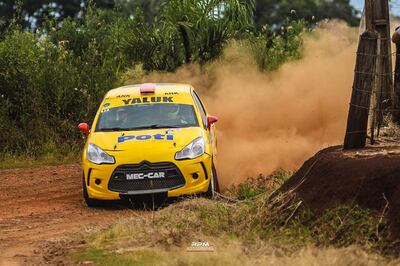 Diego Yaluk y Ramiro Ayala, con el Citroen DS3 R3T Max, lograron el mejor tiempo ayer en el shake down entre los F2 (Foto gentileza RPM).