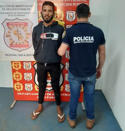 Josué Santana de Souza, detenido tras intentar saquear la vivienda de un abogado.