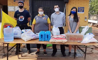 11ª compañía de Bomberos de Fernando de la Mora, una de las beneficiadas del torneo solidario.